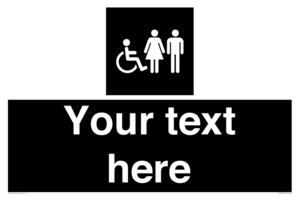 Custom information: black panel disabled female and male